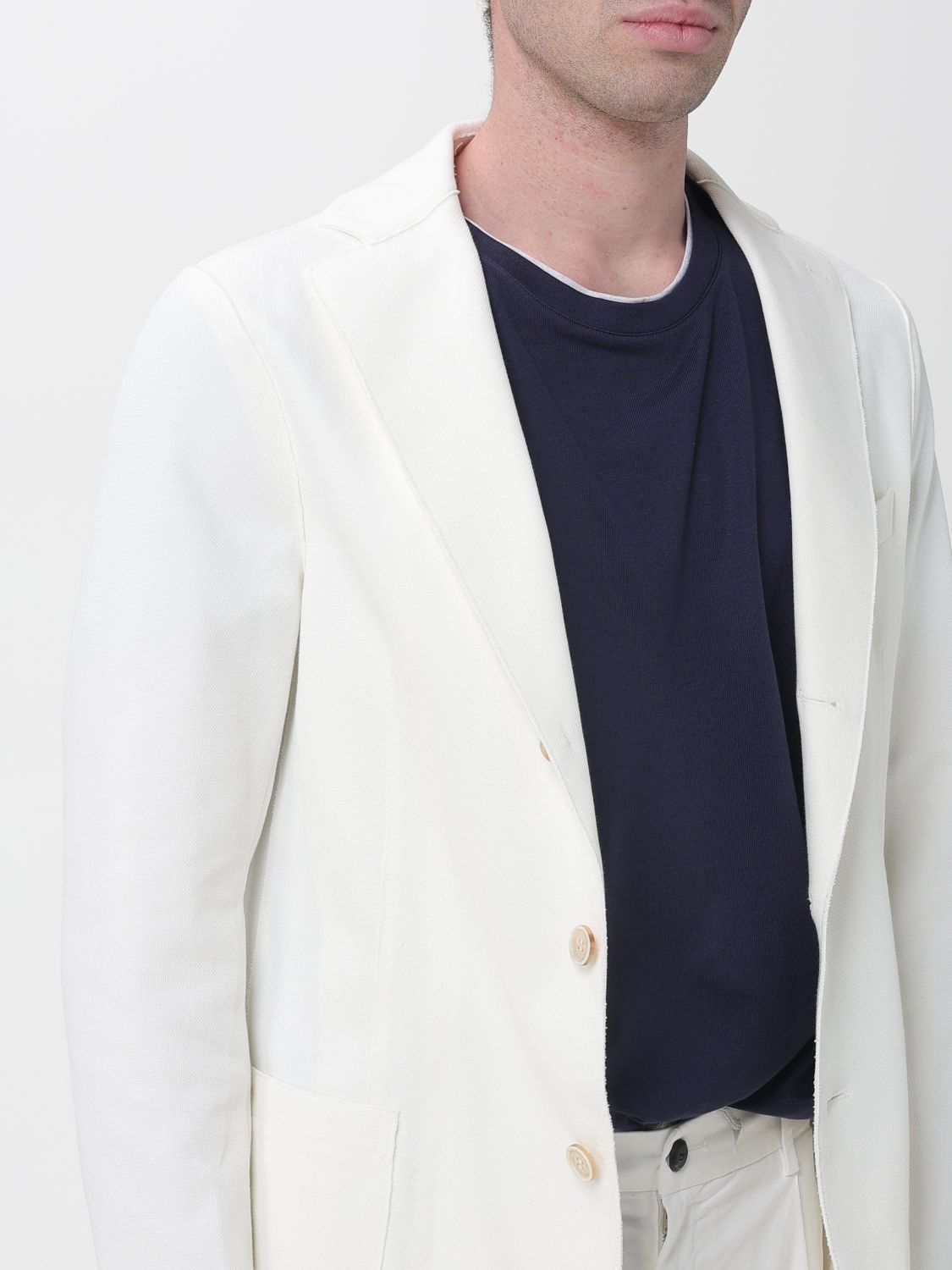 Cotton Pique Jersey Jacket & Removable Hood
