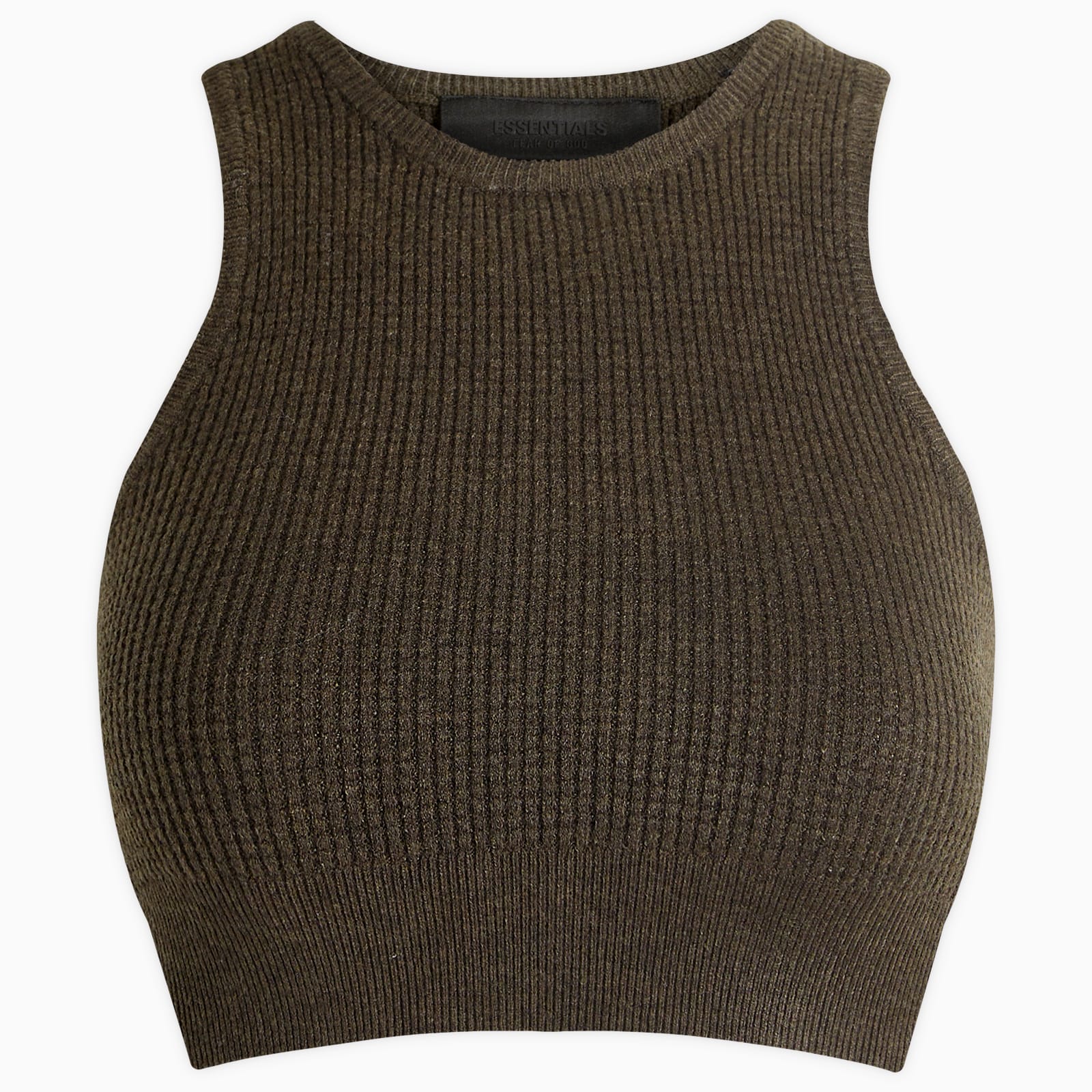 Women's Waffle Sport Tank Top in Brown