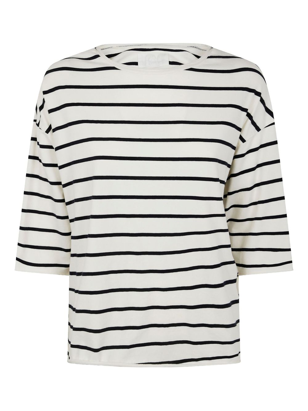 Labo Art striped T-shirt - White