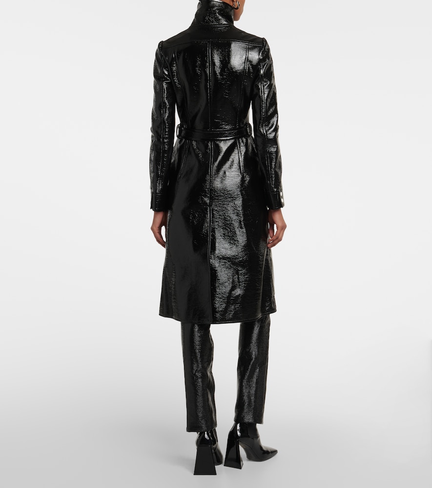 Logo cotton-blend trench coat