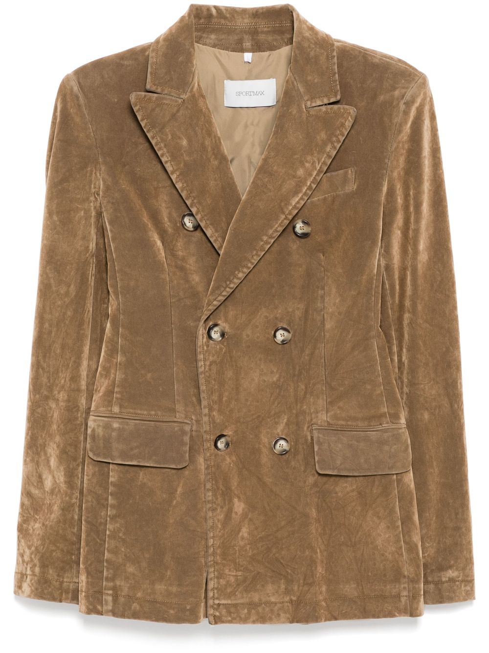 Flocked blazer - Brown