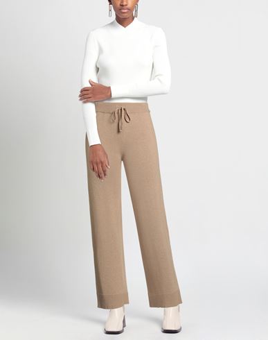 Crochè Woman Pants Camel Size S Polyamide, Viscose, Wool, Cashmere
