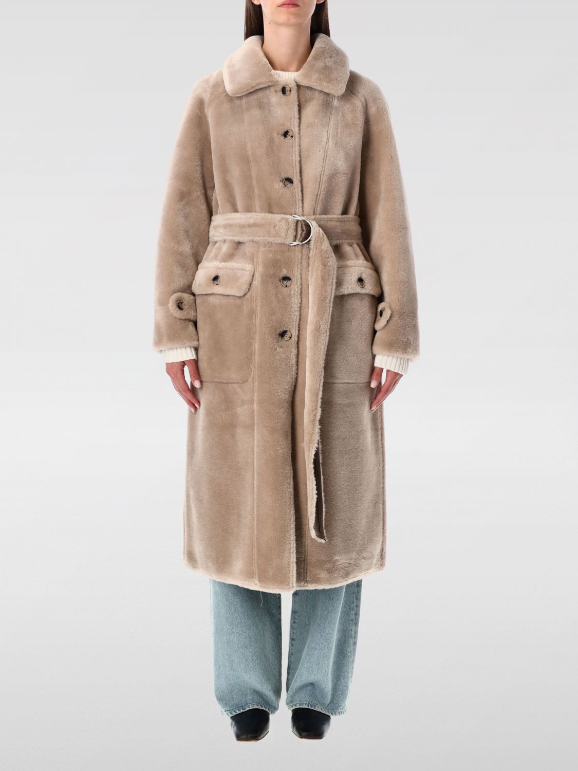 Coat Woman color Beige