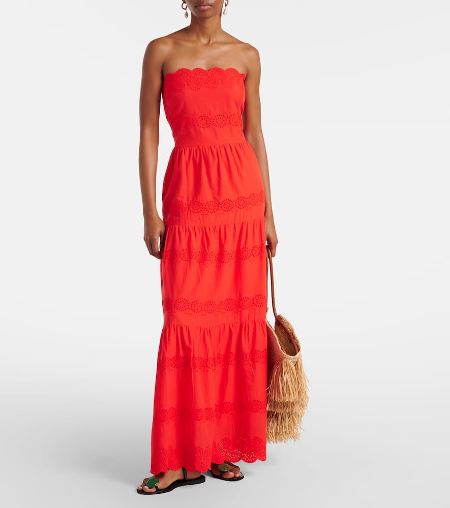 Sophie broderie anglaise cotton maxi dress