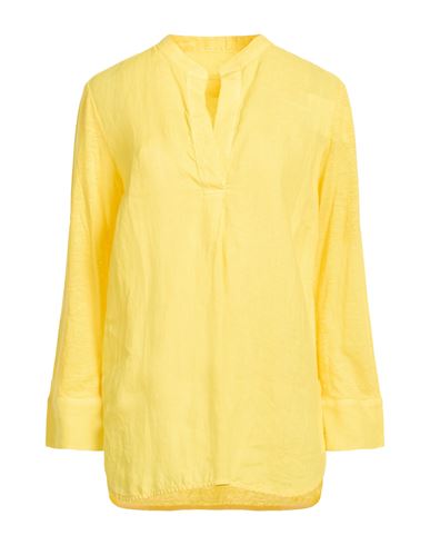 Woman Top Yellow Size S Linen