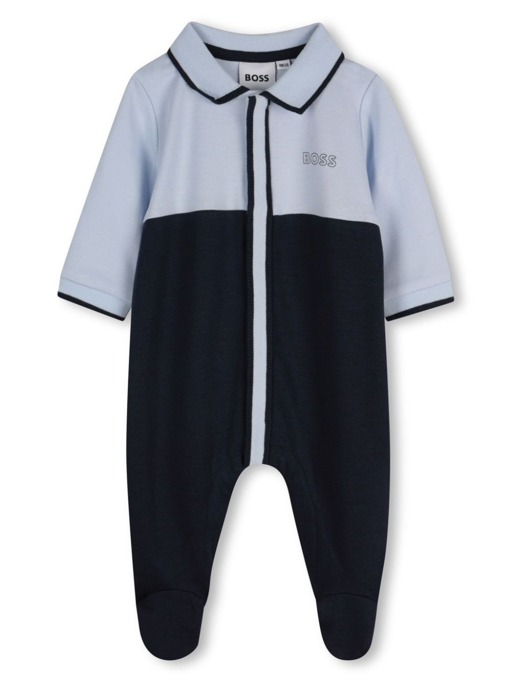 Stripe-detail pajamas - Blue