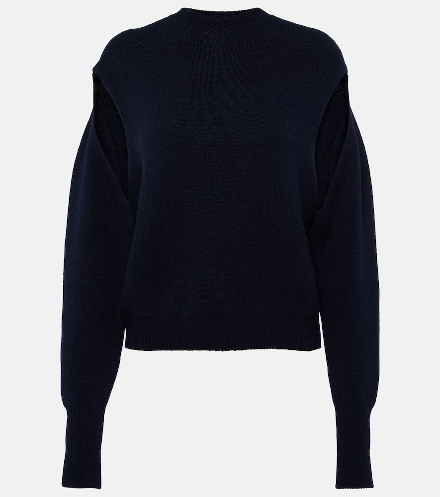 Cutout cashmere-blend sweater