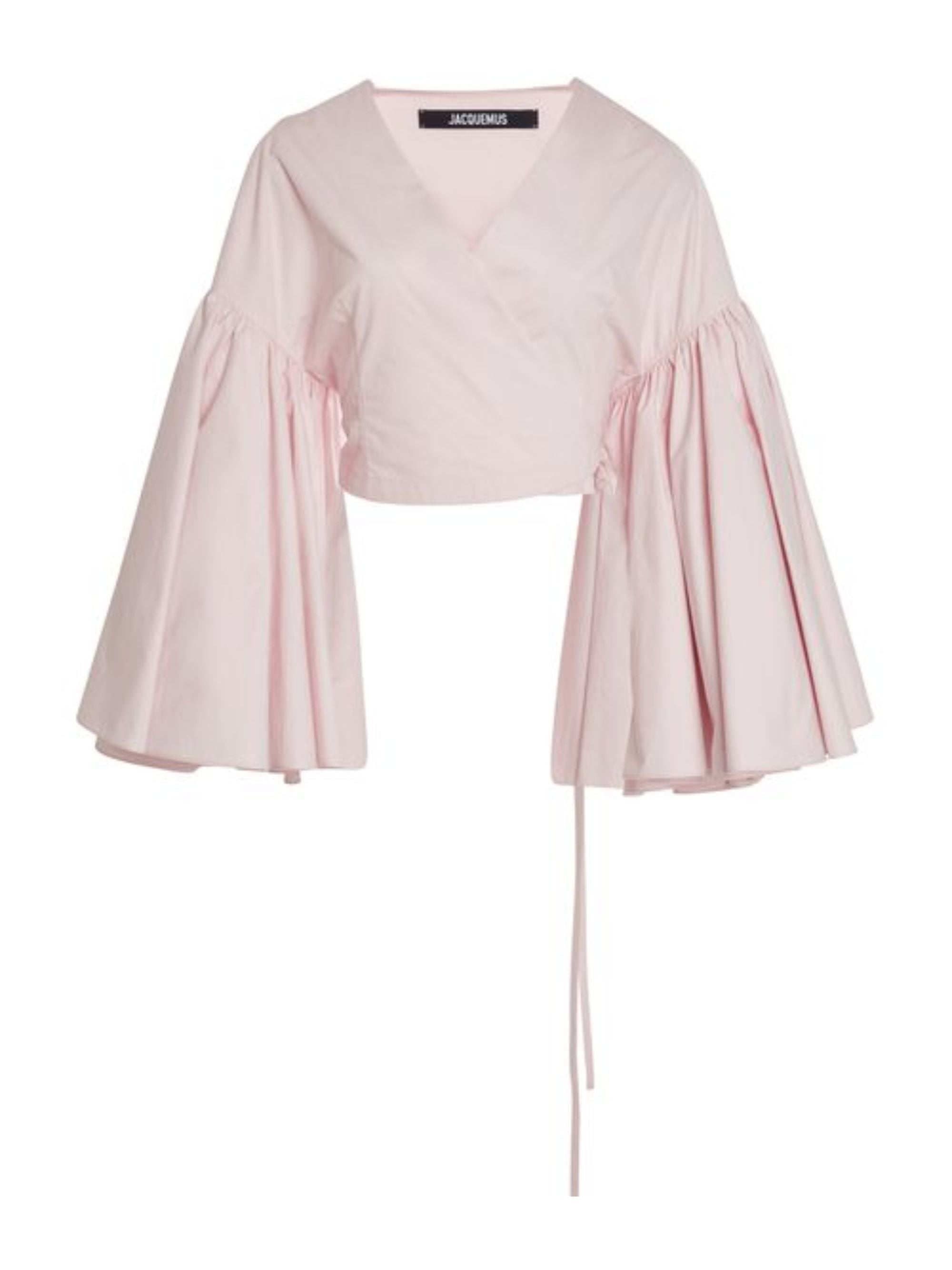 Cotton Balloon Top with Wrap and Tie Fastening