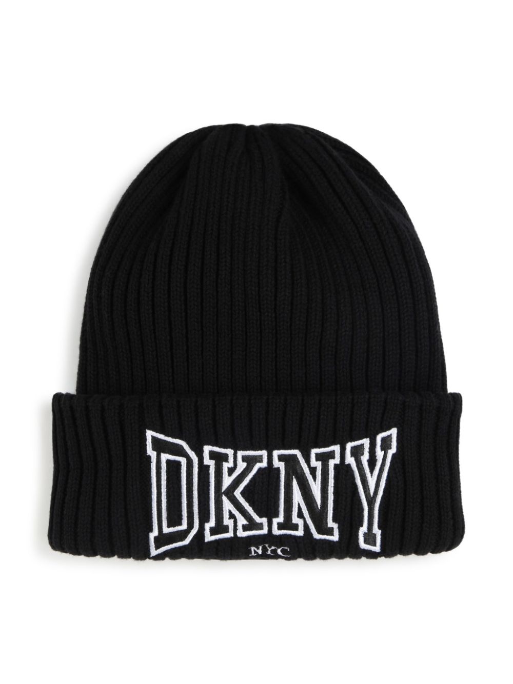 Logo-appliquéd beanie - Black