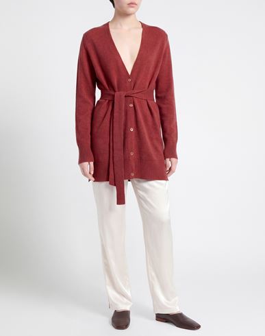 Woman Cardigan Brick Size XL Cashmere