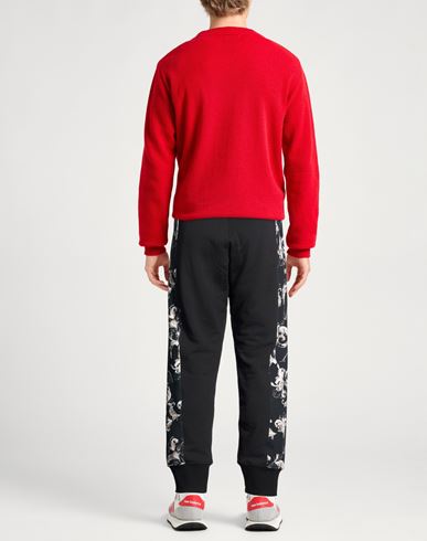 Man Pants Black Size L Cotton, Elastane
