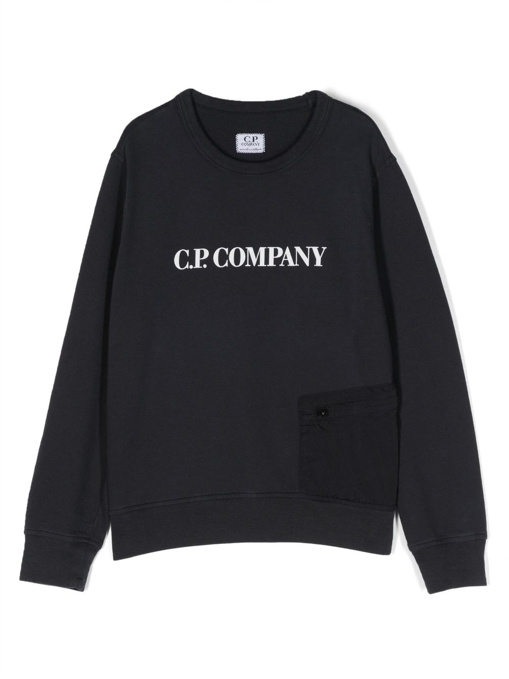 Logo-print cotton sweatshirt - Blue