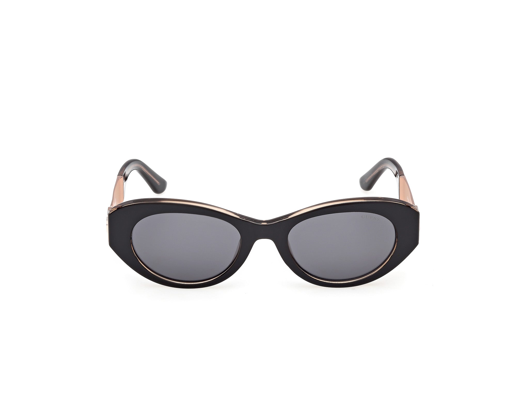 Guess Mujer Guess GU00261-H 01A Gafas de sol Inyectado Negro Fumar Redonda Norma