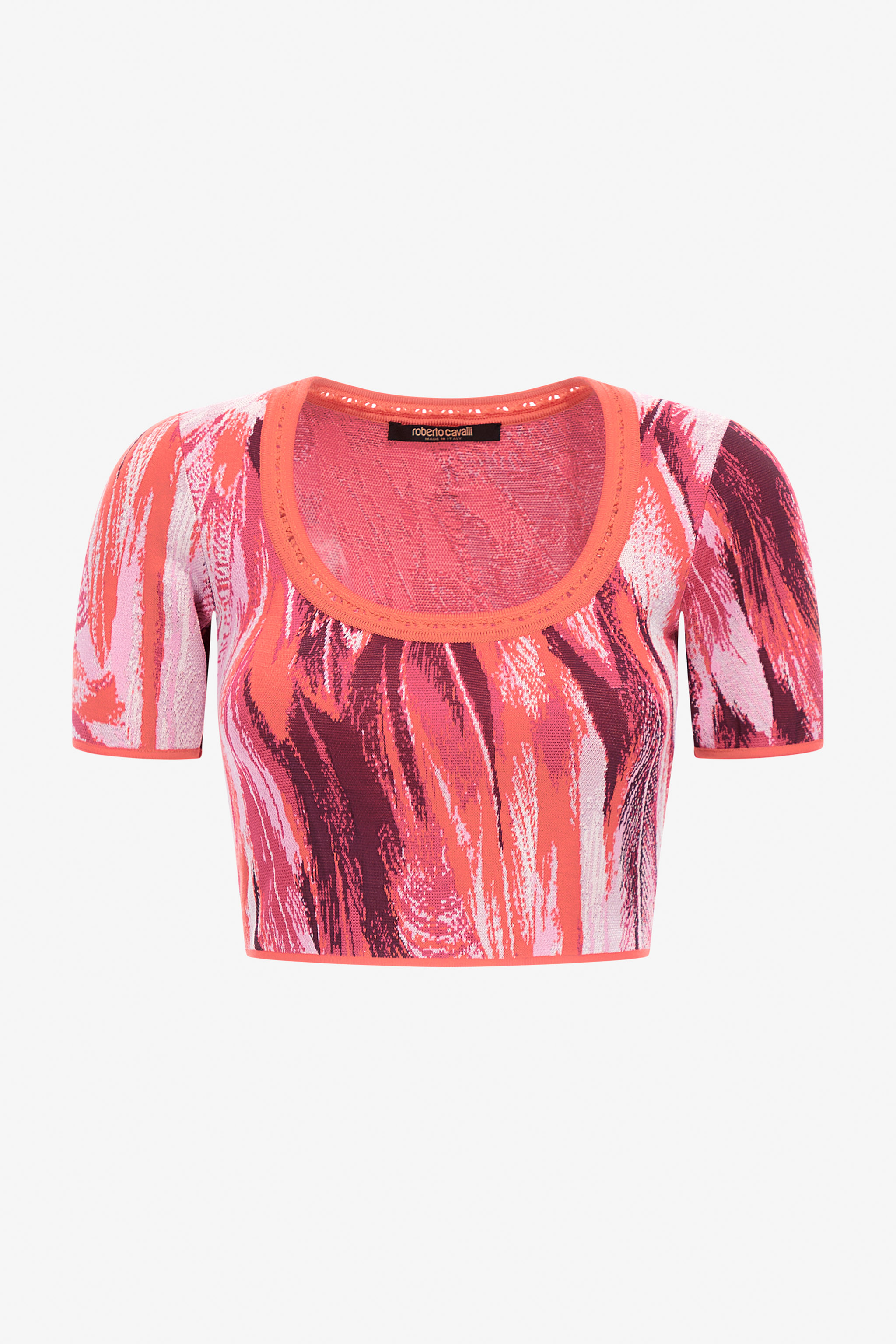 Plumage Print Knitwear Top