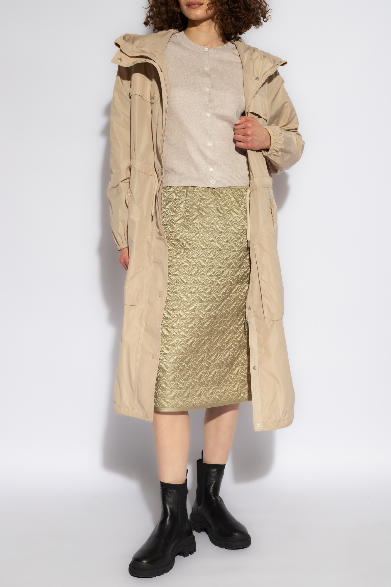 Quilted Skirt, Women's, Green