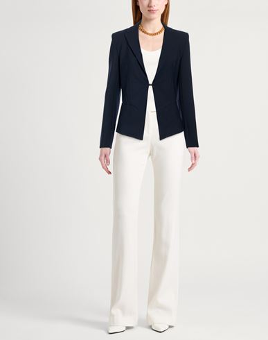 Woman Blazer Midnight blue Size 10 Polyester, Virgin Wool, Elastane