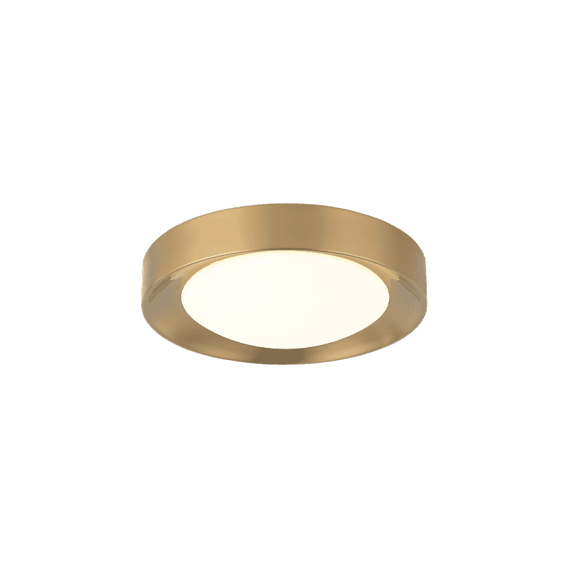 Matteo Essene 1-Light Ceiling Light In Aged Gold Bra