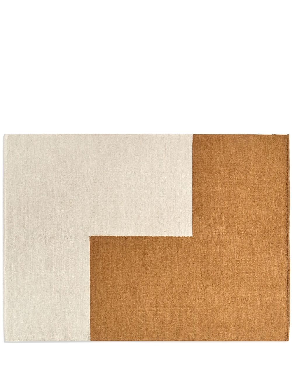 Flat Works cotton-wool rug - Neutrals
