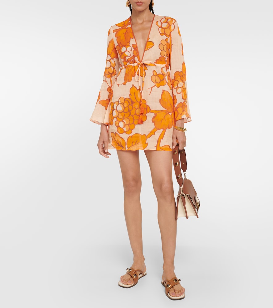 Printed ramie tunic
