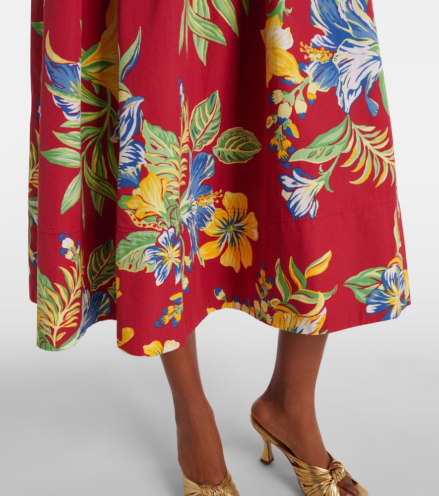 Polo Ralph Lauren Floral cotton midi dress