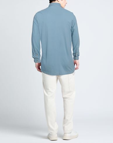 Filippo De Laurentiis Man Shirt Azure Size 42 Cotton