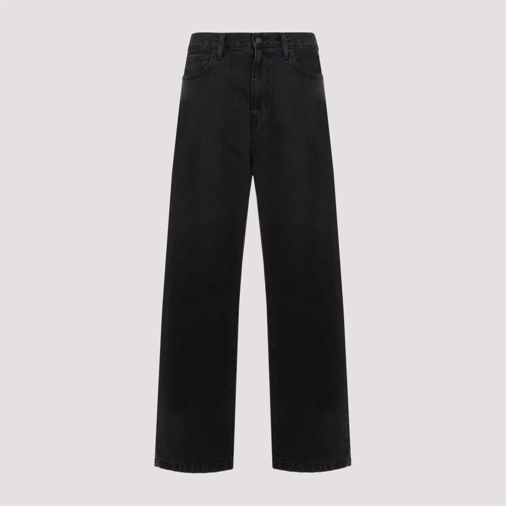 Black Black Logo Pants
