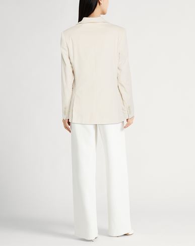 Woman Blazer Ivory Size 4 Cotton