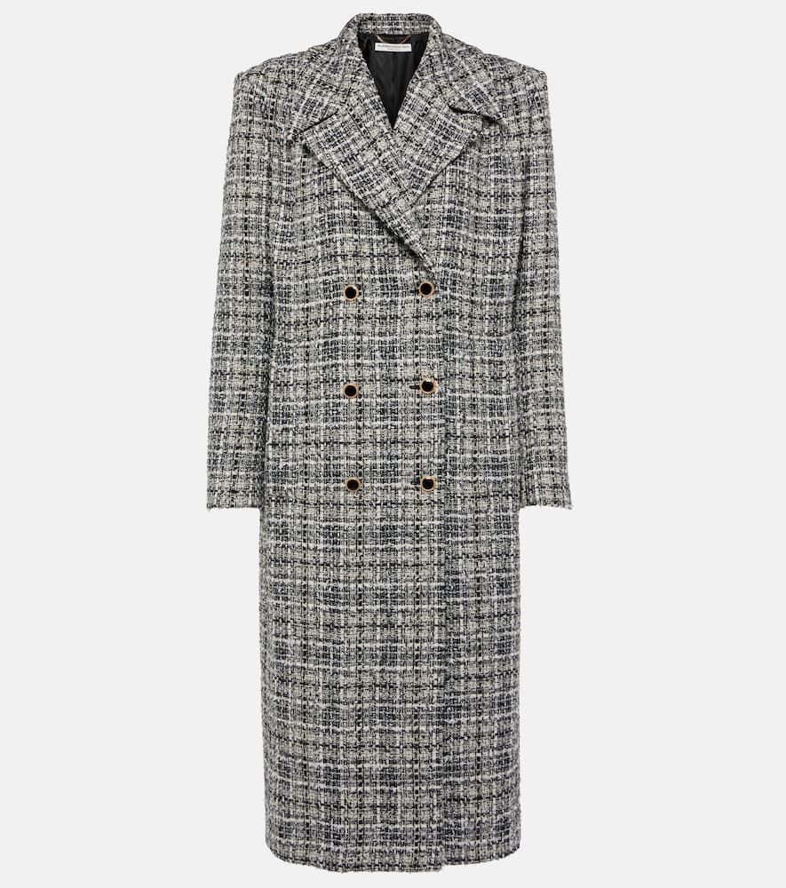 Lurex tweed coat