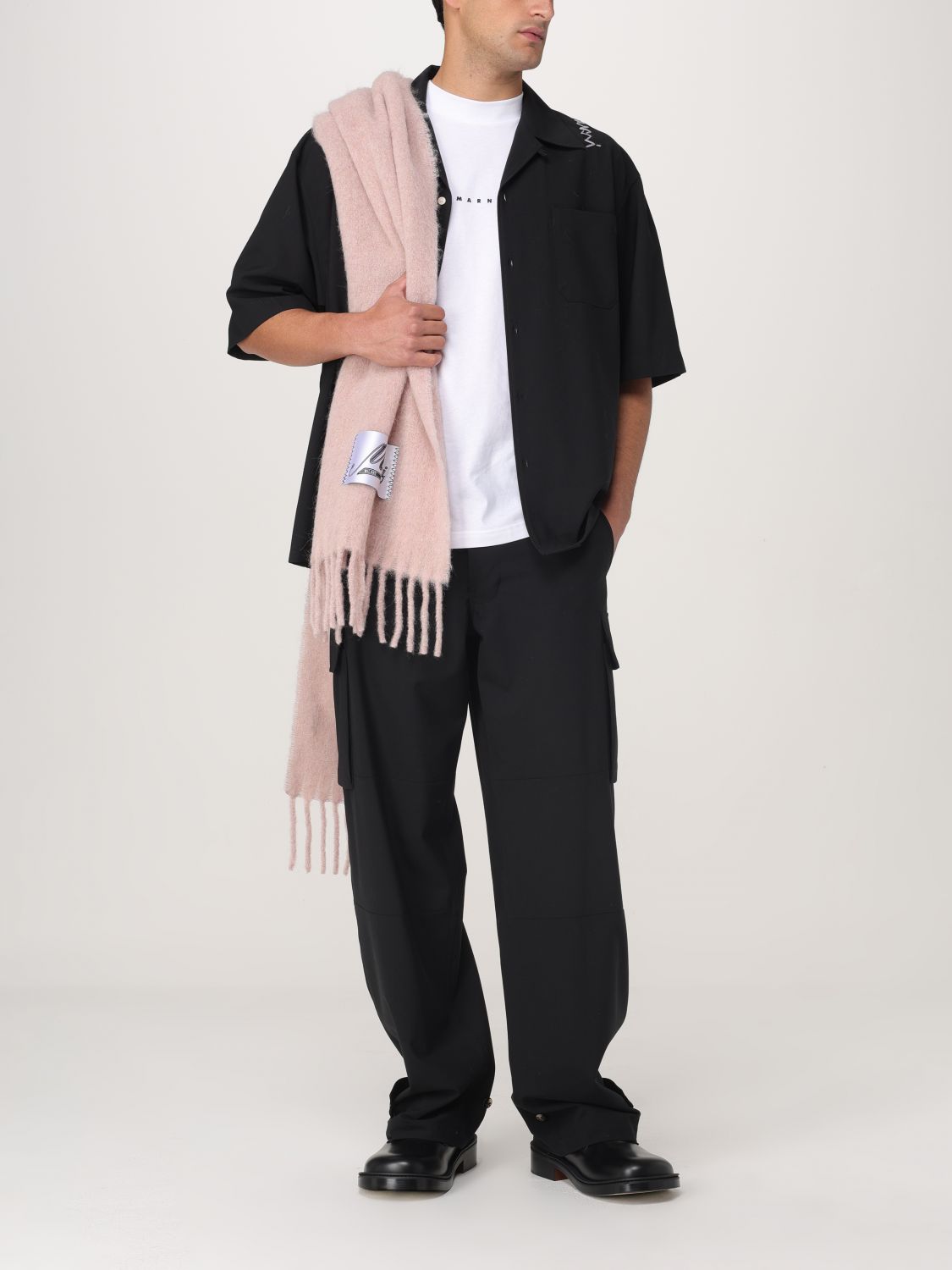 Pants Men color Black