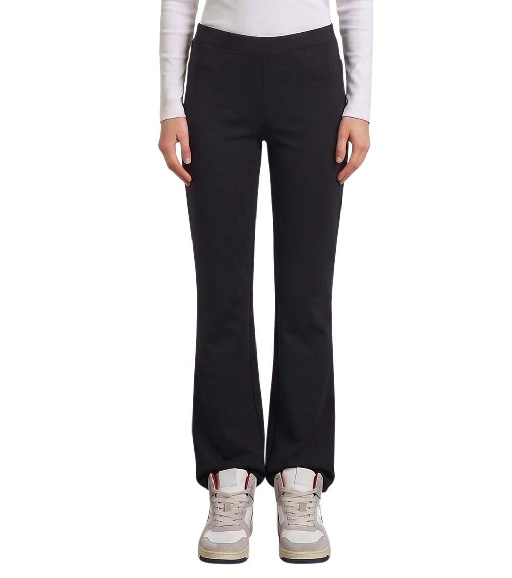 Black Regular Elasticated Pants