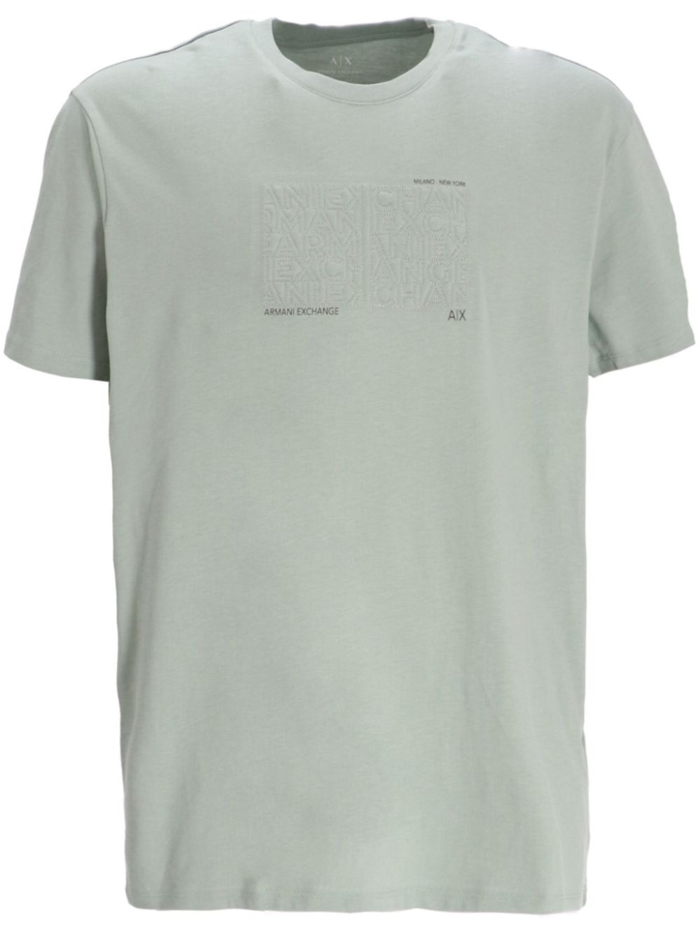 Logo-embroidered cotton T-shirt - Green
