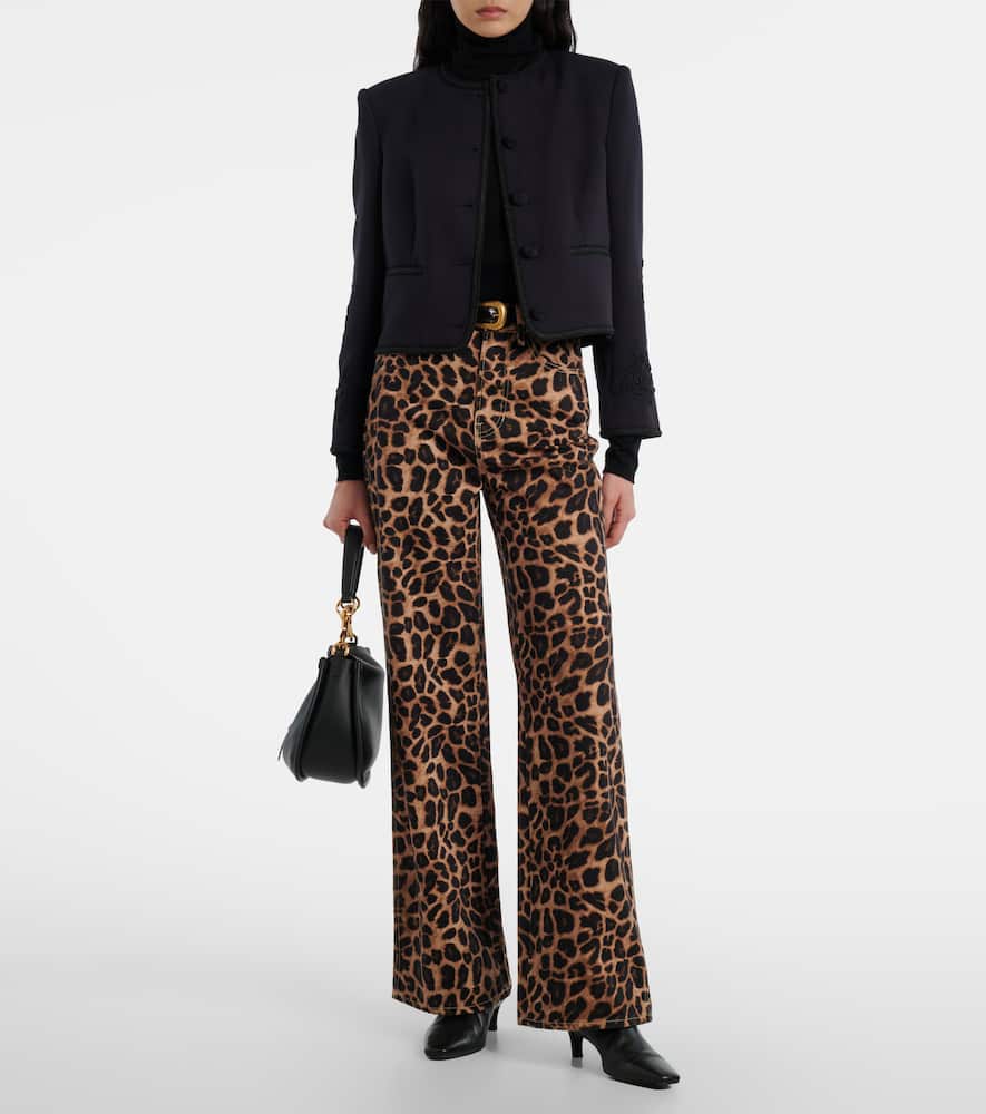 Latrell cropped embroidered jacket