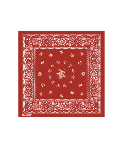 Note Paisley Bandana / Red