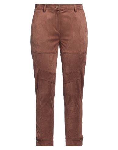 Nenè Woman Pants Brown Size 2 Polyester, Elastane