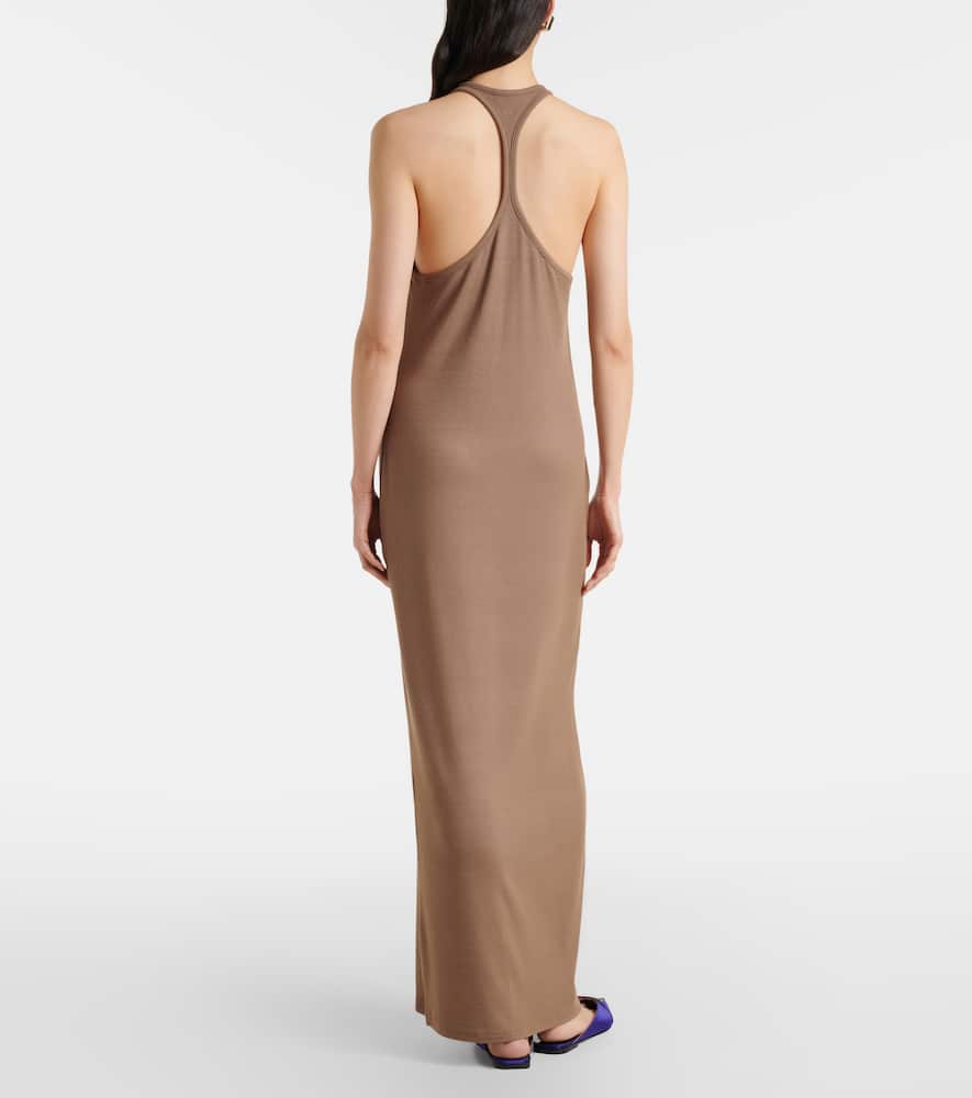 Racerback jersey maxi dress