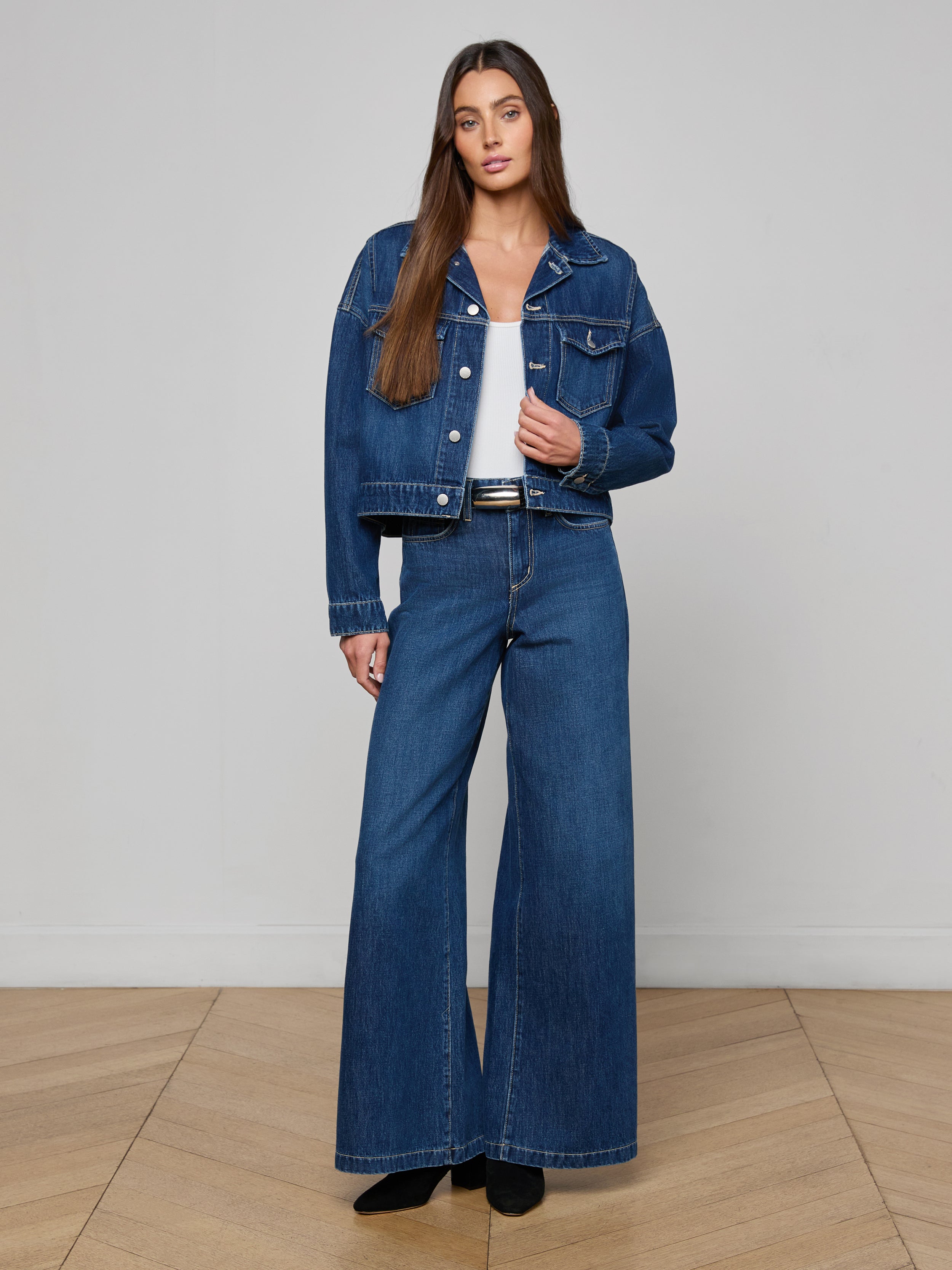 Vianney Jean Jacket In Rampart