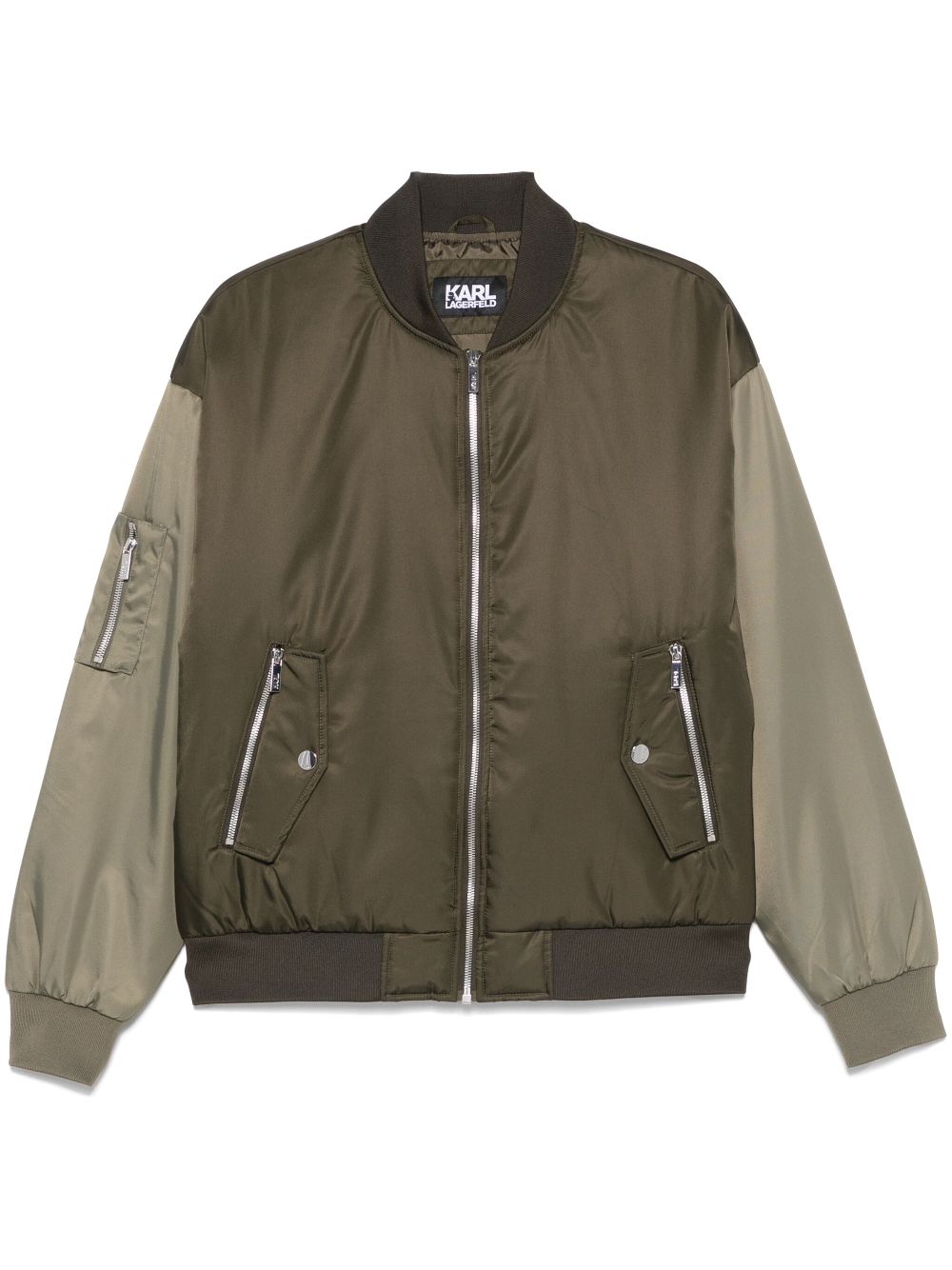 Two-tone bomber jacket - Green