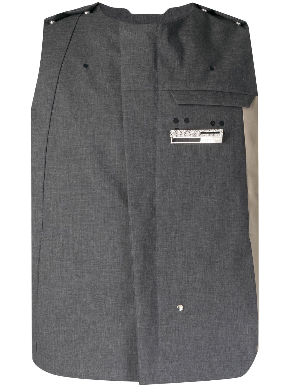 Panelled gilet - Grey
