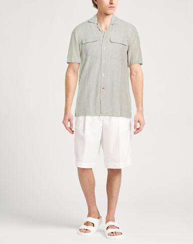 Man Shirt Military green Size 15 ¾ Cotton, Cashmere