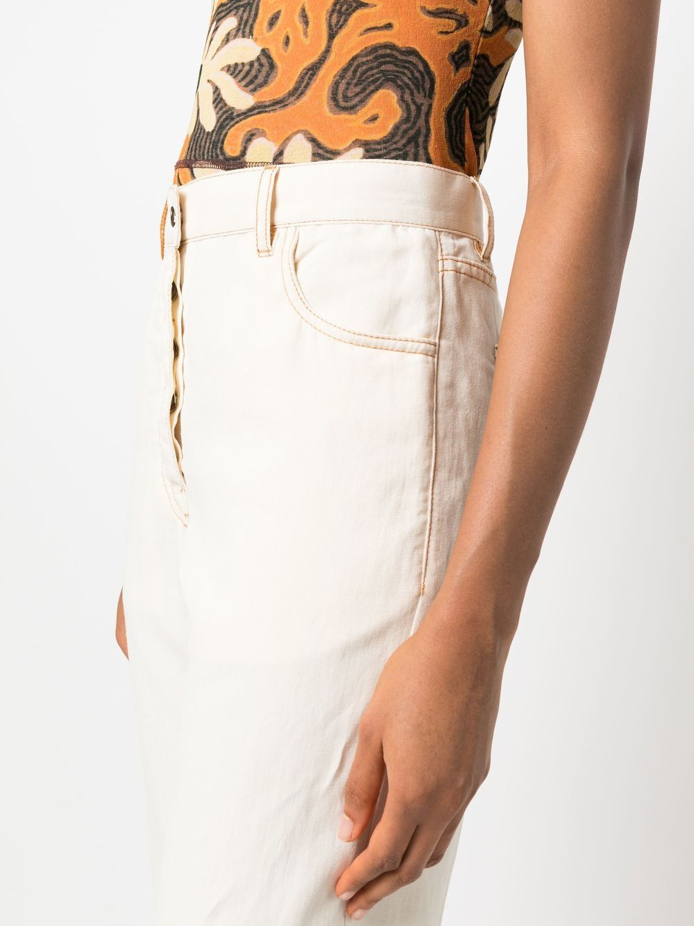 Pantalon de jambe droite du patrimoine Giuliva avec cinq poche