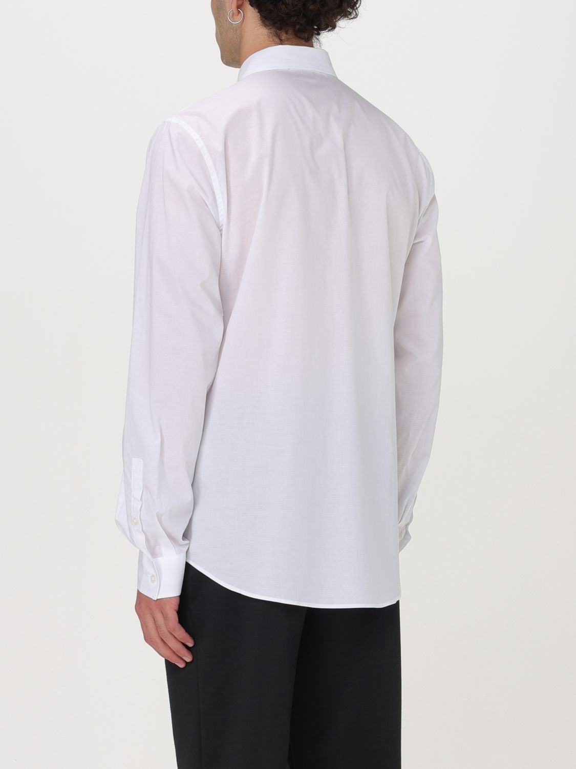 Chain V-Emblem shirt - White