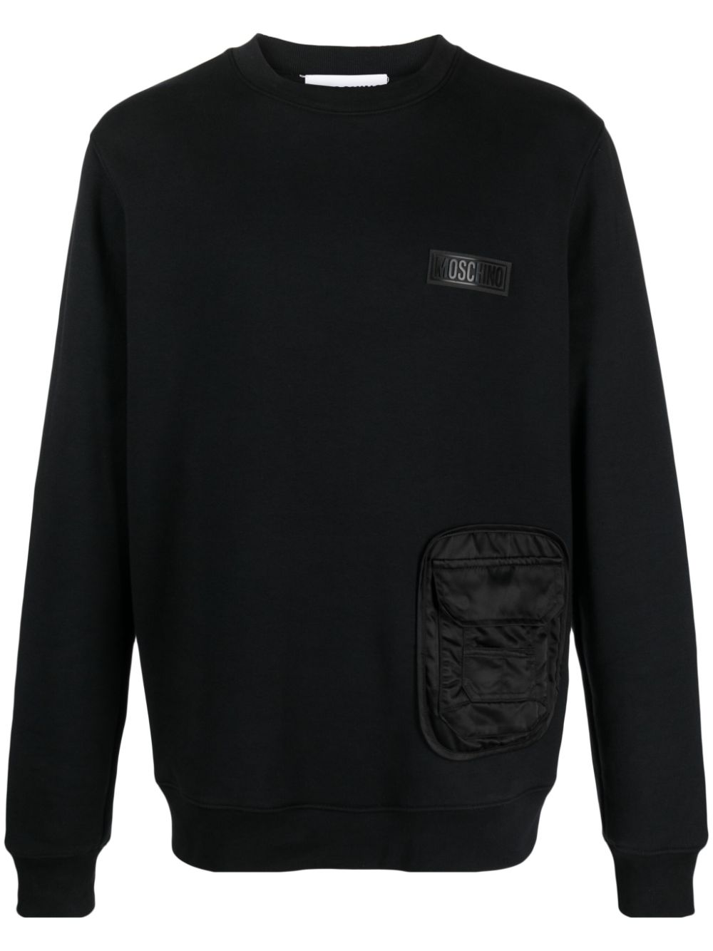 Cargo cotton sweatshirt - Black