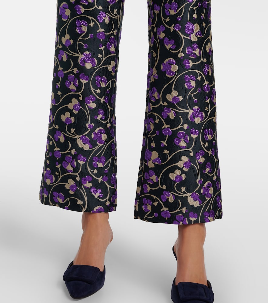 24/7 Honeysuckle jacquard straight pants