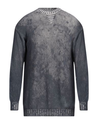 Man Sweater Slate blue Size S Cotton