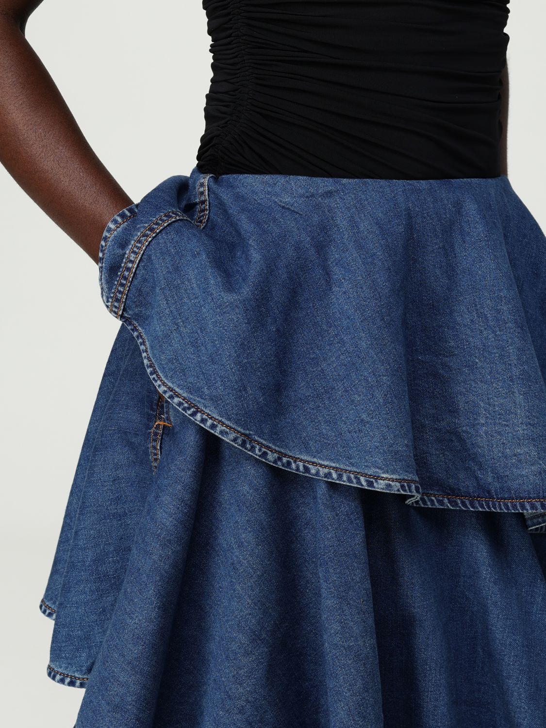 Skirt ALAÏA Woman color Blue
