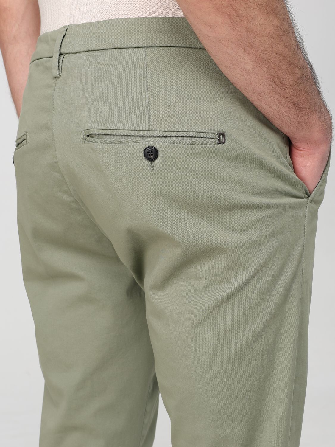 Pants DONDUP Men color Green