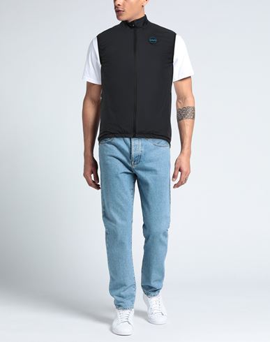 Man Vest Black Size L Polyamide