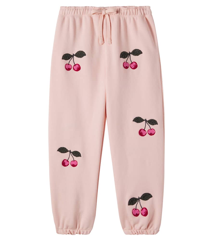 Konges Sløjd Lou embroidered cotton-blend jersey sweatpants