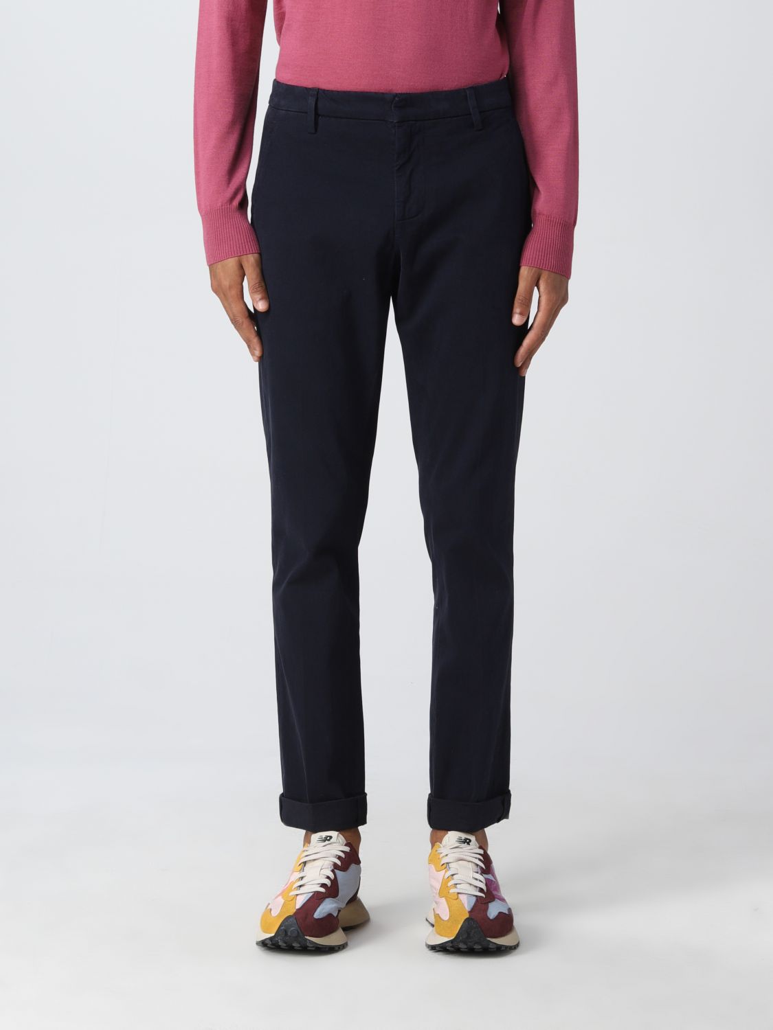 Pants Men color Blue