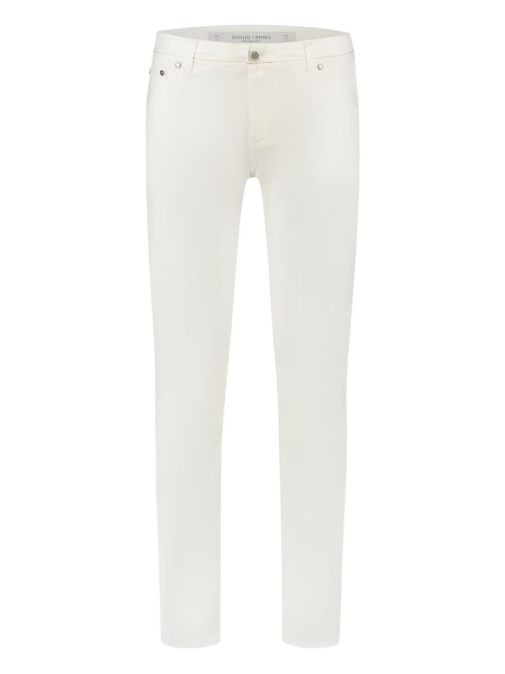 Logo-patch trousers - White